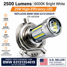 🌟Ultimate Hi/Lo Beam 12v LED Headlight Bulb for BMW F650 1997-2000 ⬆️Visibility picture