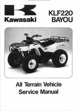 1988-2002 Kawasaki Bayou 220, KLF220 models Service Manual picture