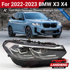 Front Right Passenger Chrome For 2022 2023 BMW X3 X4 G01 G02 Headlight Full LED picture