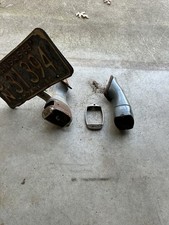 1937 1938 Chevy Coupe TAIL LIGHTS & BRACKETS Original GM Pair Master Deluxe  picture
