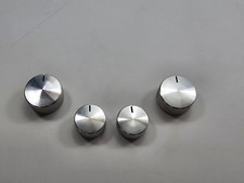 Fits 05-10 DODGE BILLET AC KNOBS COVERS SATIN DUAL ZONE DRESS UP INTERIOR 4PC picture