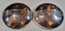 Vintage 1936 Buick Dog Dish Poverty Hub Caps (2) Roadmaster Century 40 Special picture
