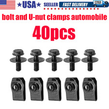 Car Body Bolts & U-nut Clips M6 Splash Shield Retainer Fastener Rivet Screws picture