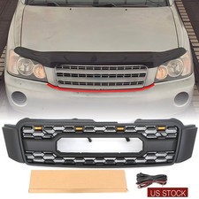 Matte Black Grille Fits For 2001-2003 Toyota Highlander Kluger XU20 W/Light picture
