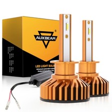 AUXBEAM H1 LED Headlight Bulbs Conversion Kit High Low Beam 6500K Super White 2x picture