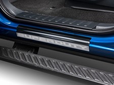 Ford 4pc Door Sill Plate Kit Super Duty 2023-2027 Black Platinum Stainless Steel picture