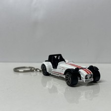 RARE KEY CHAIN WHITE CATERHAM SUPERLIGHT R500 CUSTOM LIMITED EDITION 2009-2014 picture