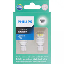 2x Waterproof 921 6000k Xenon White 12V Super Bright 3W T16 LED Lights Bulbs picture