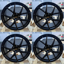 FI-R EVO BBS STYLE WHEELS 19x8.5 35 19x9.5 35 (5x120) CB:72.6   MATTE BLACK picture