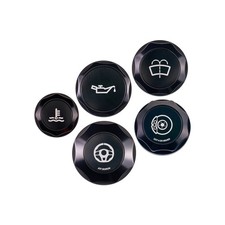 IAG Revolve Engine Bay Dress-Up Cap Kit for Subaru STI 2015-2021, Black picture
