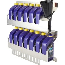 6-Quart Oil Storage Shelf, Aluminum, For Garage/Trailer picture