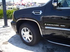 fits:2007-2014 GMC Yukon XL Denali/Escalade ESV/Suburban LTZ Fender Trim 4Pc 2