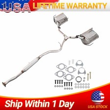 Resonator, Pipe & Dual Muffler fits 2009-13 Subaru Forester & 08-11 Impreza 2.5L picture