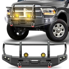 Front Bumper For 2010-2018 Ram 2500 Ram 3500 with Grille Guard Winch LED Lights picture