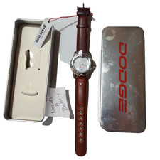 NOS Dodge watch  VINTAGE Challenger CHARGER SRT RAM MENS LEATHER BAND NWD picture