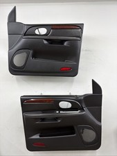 02-09 GMC Envoy Front Door Panels Power OEM Ebony/Black/Woodgrain Read picture