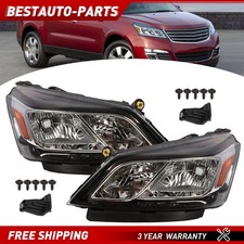 For 13-17 Chevy Traverse Factory Headlights Headlamps Replacement Set Left+Right picture