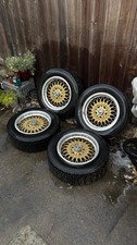 Rare OEM BMW BBS TRX Wheels 390mm Gold Mesh 5x120 picture