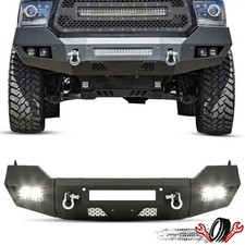 Front Bumper For Dodge Ram 1500 2013-18 Classic 19-23 W/LED Lights 2WD 4WD Steel picture