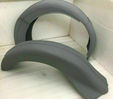  ARIEL VB 600cc SIDE VALVE SINGLE CYLINDER F/R MUDGUARD FENDER SET RAW STEEL  picture