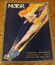 1928 Motor Annual- Packard Cadillac Buick Lincoln Deco Racing Hayden Cover Art picture
