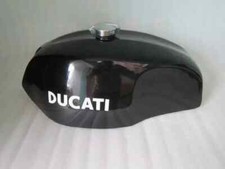DUCATI 750 GT 1972 STEEL GAS FUEL PETROL TANK BLACK PAINTED WITH MONZA CAP |Fit picture