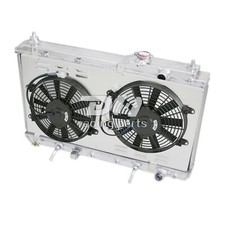 2 Row ALUMINUM RADIATOR&Shroud&Fan FIT 97-2001 HONDA CRV CR-V EX 2.0L 1972CC l4 picture
