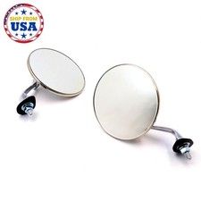 PAIR CHROME FENDER MIRRORS NEW LH And RH Side ROLLS-ROYCE PHANTOM V 1959 - 1968 picture