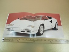 VINTAGE NOS ORIGINAL LAMBORGHINI COUNTACH QUATTROVALVOLE  SALES BROCHURE picture