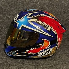 SHOEI X-Eleven X-11 Abe Norick Motorcycle Helmet Sz Med (Needs Liner) + extras picture