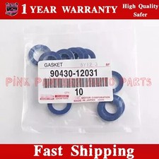Genuine OEM Set of 10 90430-12031 Toyota Lexus Oil Pan Drain Plug Washer Gasket picture