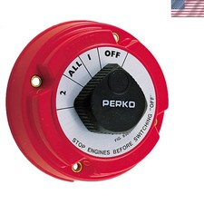 Perko 8501dp Rotary Battery Selector Switch Red - 250A Safe Marine Power Control picture