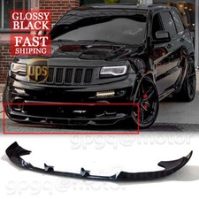 For Jeep Grand Cherokee SRT SRT8 12-16 Gloss Black Front Bumper Lip Splitter Kit picture