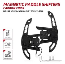 Glossy Carbon Fiber Magnetic Paddle Shifters For Volkswagen MK7 GTI/R Golf 2015+ picture