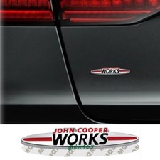 9cm Chrome JOHN COOPER WORKS JCW Tailgate Badge Trunk Emblem Sticker for MINI picture