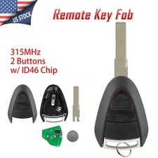 2 Button Smart Remote Car Key Fob for Porsche Cayman S Boxster 911 997 2005-2012 picture