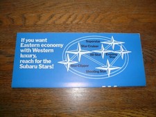 1975 Subaru Sales Brochure - Vintage picture