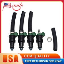 Set of 4 Fuel Injectors For Motor Man Replacement 0280150206 VW Vanagon 1.9L picture