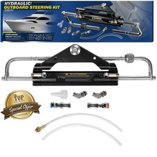 150 HP Hydraulic Outboard Steering Kit Front Mount HC4645H Cylinder for Seastar picture