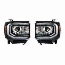 LABLT Headlights For 2016-2018 GMC Sierra 1500 HID/Xenon w/LED DRL RH&LH Side picture