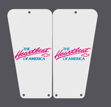 Hearbeat Of America Pink Neon OBS Door Jam Vents Custom 88-98 Chevy/GMC 2 Qty picture
