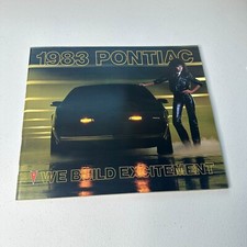 1983 Pontiac Literature Brochure Catalog Firebird Grand Prix Bonneville W/extra picture