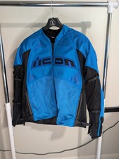 Blue Icon Contra 2 Mesh Mens Motorcycle Jacket picture