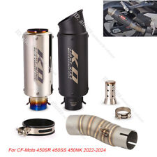 Slip For CF-Moto 450SR 450SS 450NK 2022-24 System Mid Exhaust Pipe 51mm Muffler picture