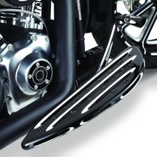 Black Aluminum Driver Floorboard Foot Boards For Harley Road Glide King Softail picture