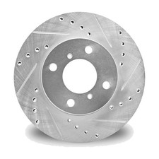 Dynamic Friction 631-47019R DFC Brake Rotor - Drilled and Slotted - Silver picture