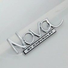 one pc front trunk letter emblem badge fits for 1969-1972 nova by picture