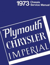 1973 Plymouth, Chrysler, Imperial Chassis Service Manual picture