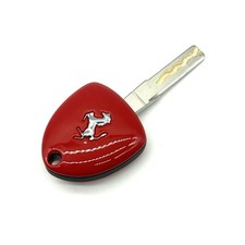 Ferrari Red 3-Button Remote Key Fob with Metal Key Blade picture