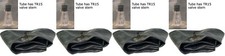 (Set of 4) 12-16.5 12R16.5 12165 Skid Steer Bobcat Tire Inner Tubes Heavy Duty picture